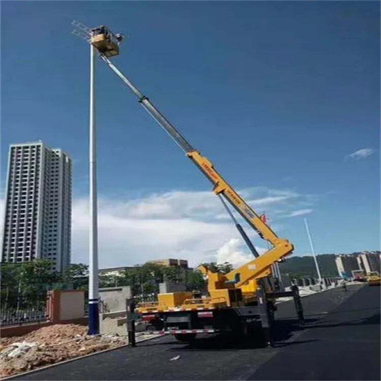 义乌维修路灯的曲臂升降车出租